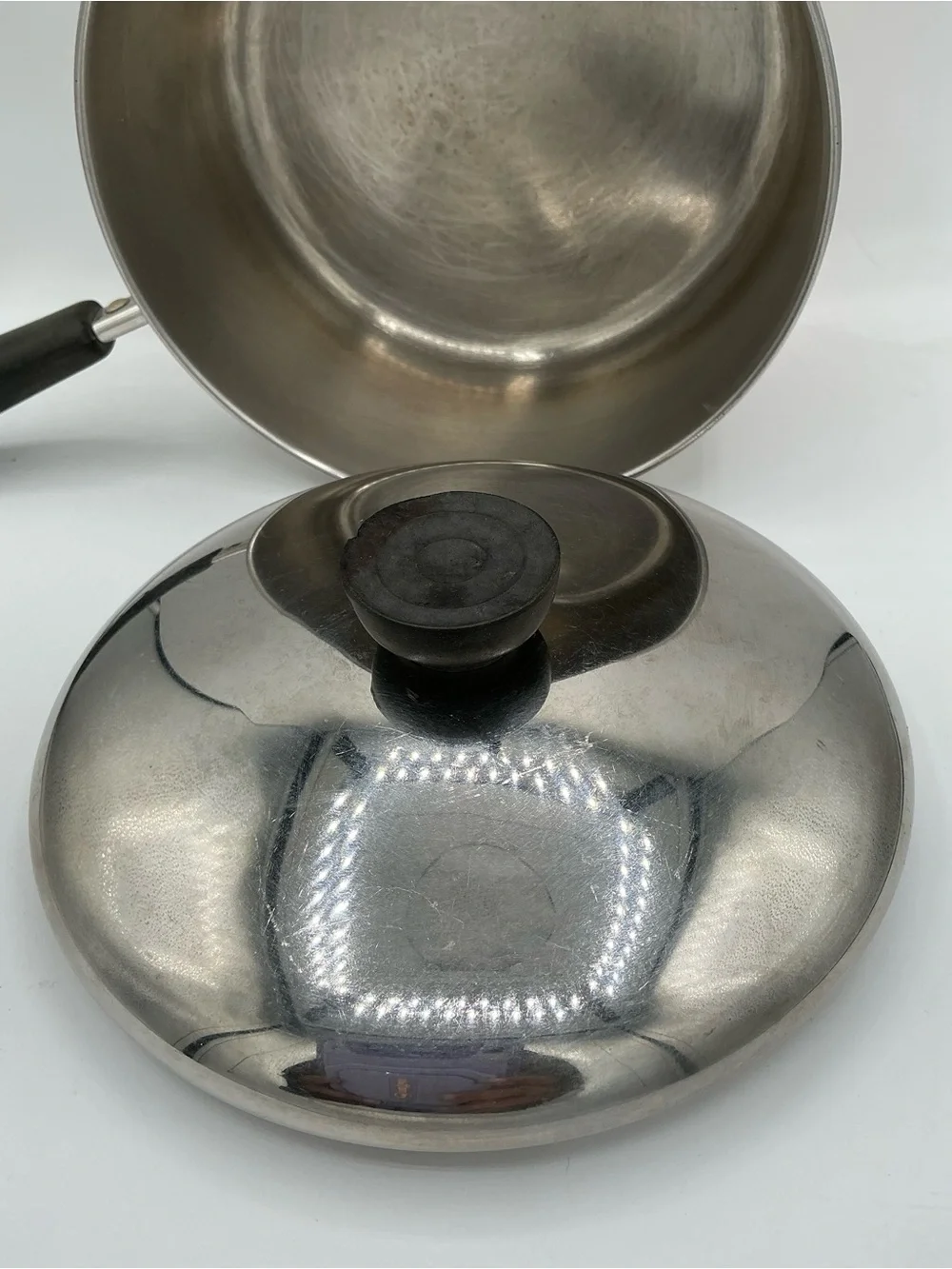 Revere ware Stainless Steel Saucepan with Lid   And copper bottom 2 qt